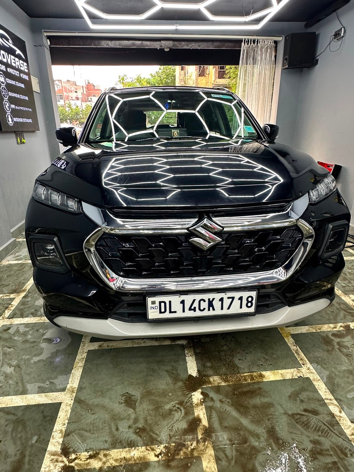 Black SUV detailed at Broverse Car Detailing